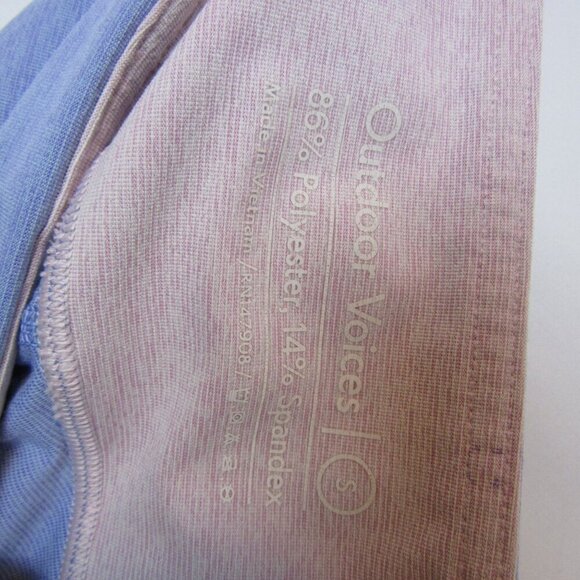 Outdoor Voices 7/8 Springs Leggings Pink Purple Colorblock Cropped Active Small - Picture 5 of 5